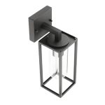 Aplique de exterior, moderno, negro, LED, farol,