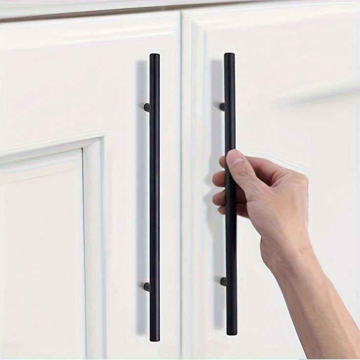 jaladore de acero negro muebles