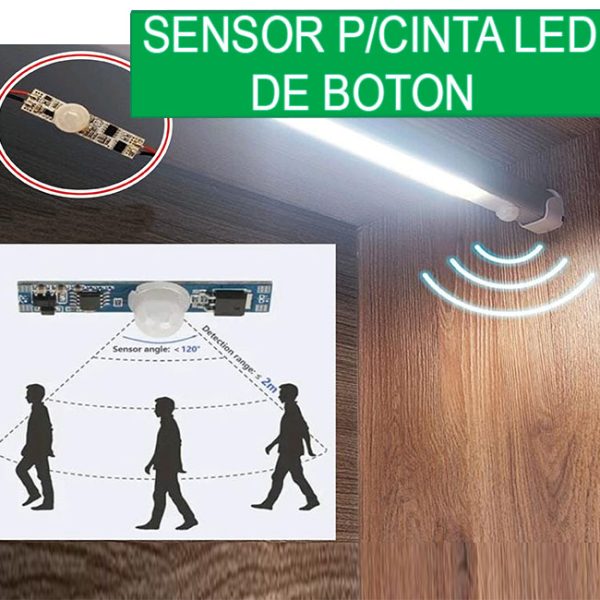 Sensor De Botón Para Cinta Led