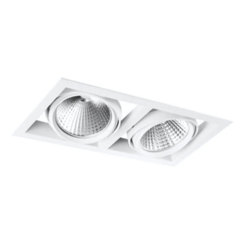 Spot De Aluminio Doble Integrado 2 x 25w